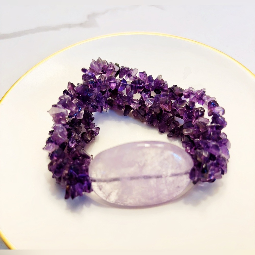 Natural Amethyst Bracelet